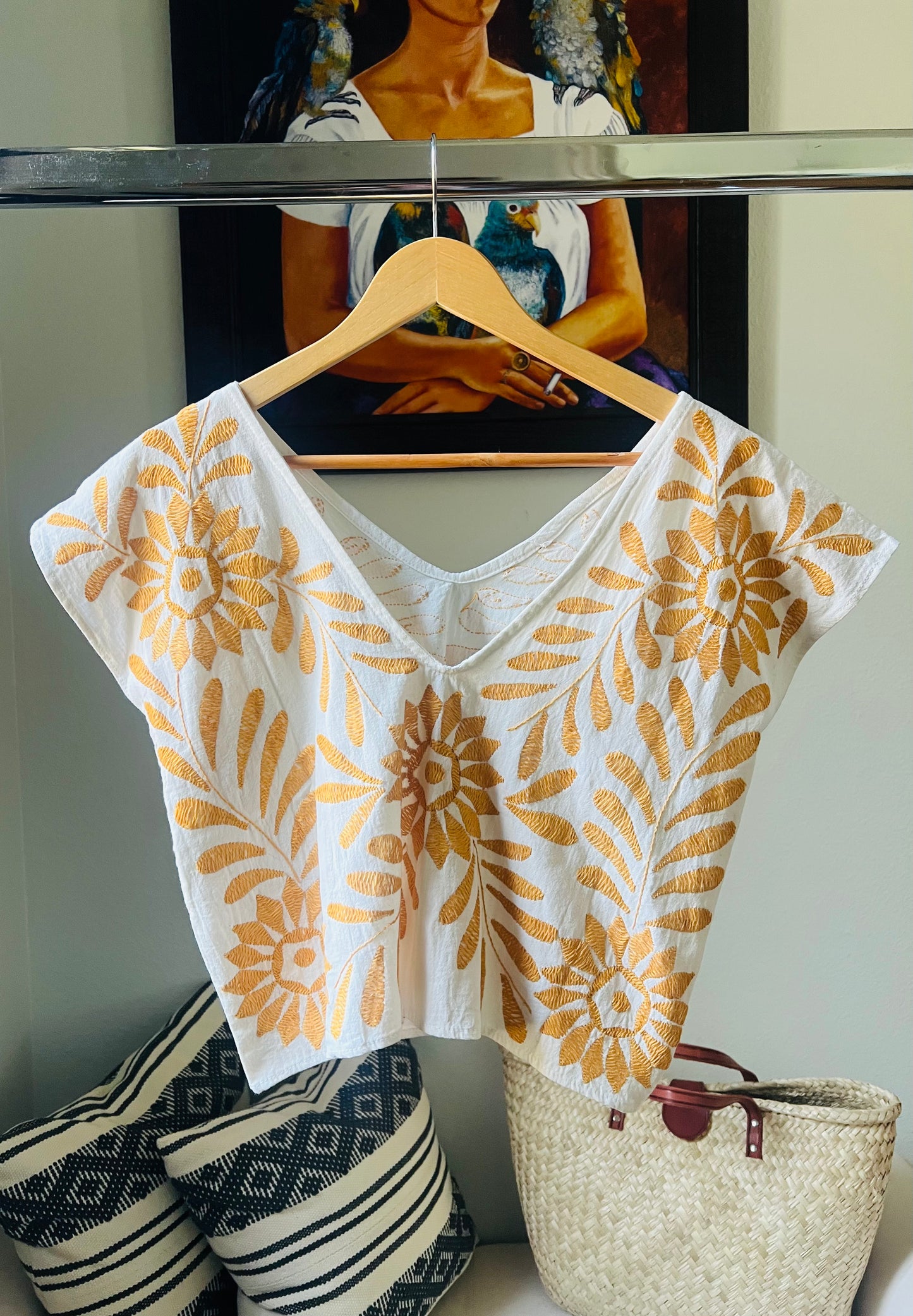 Palmita Embroidered Blouse | Handmade in Oaxaca | Sizes S–L