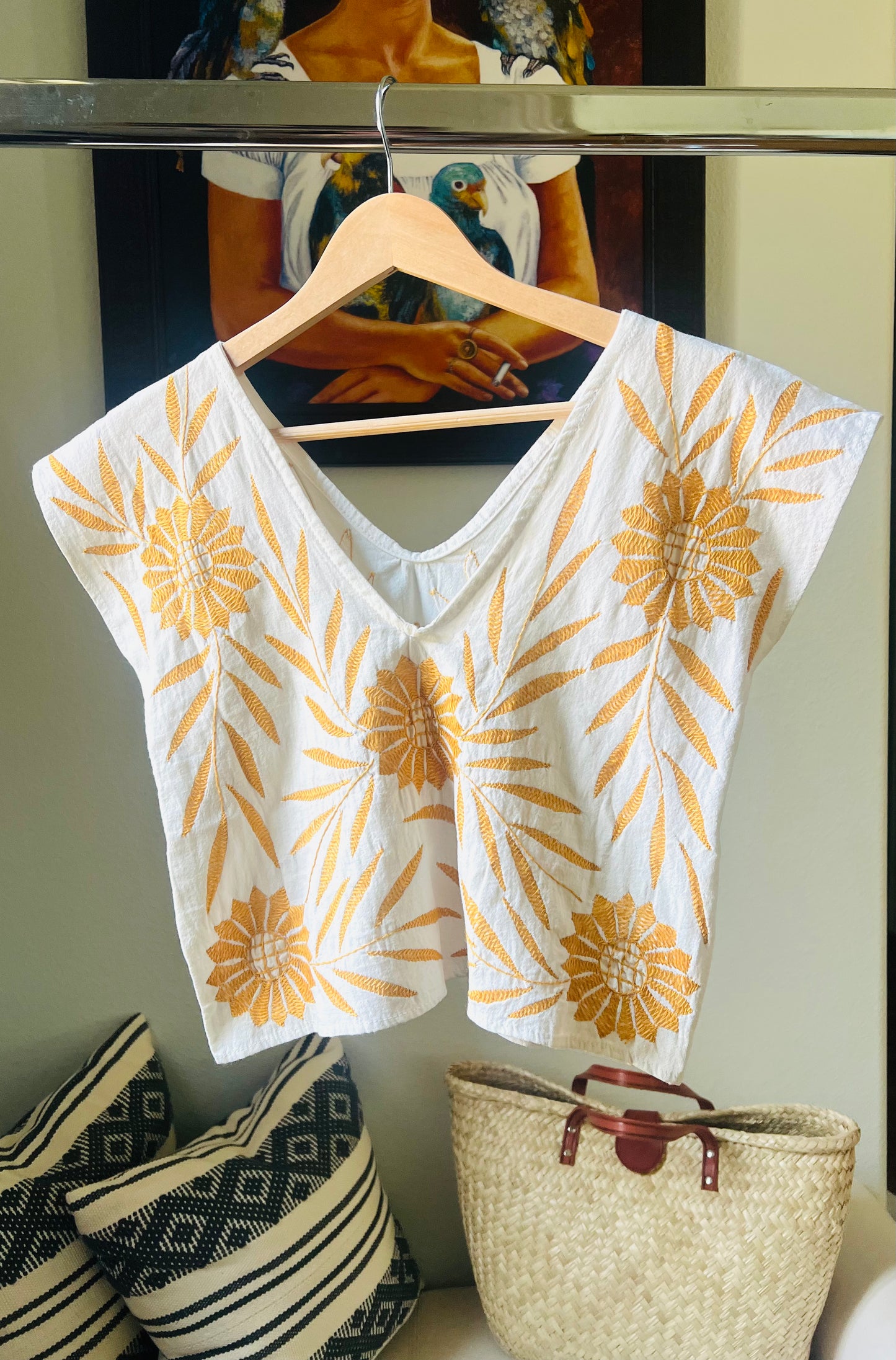 Palmita Embroidered Blouse | Handmade in Oaxaca | Sizes S–L