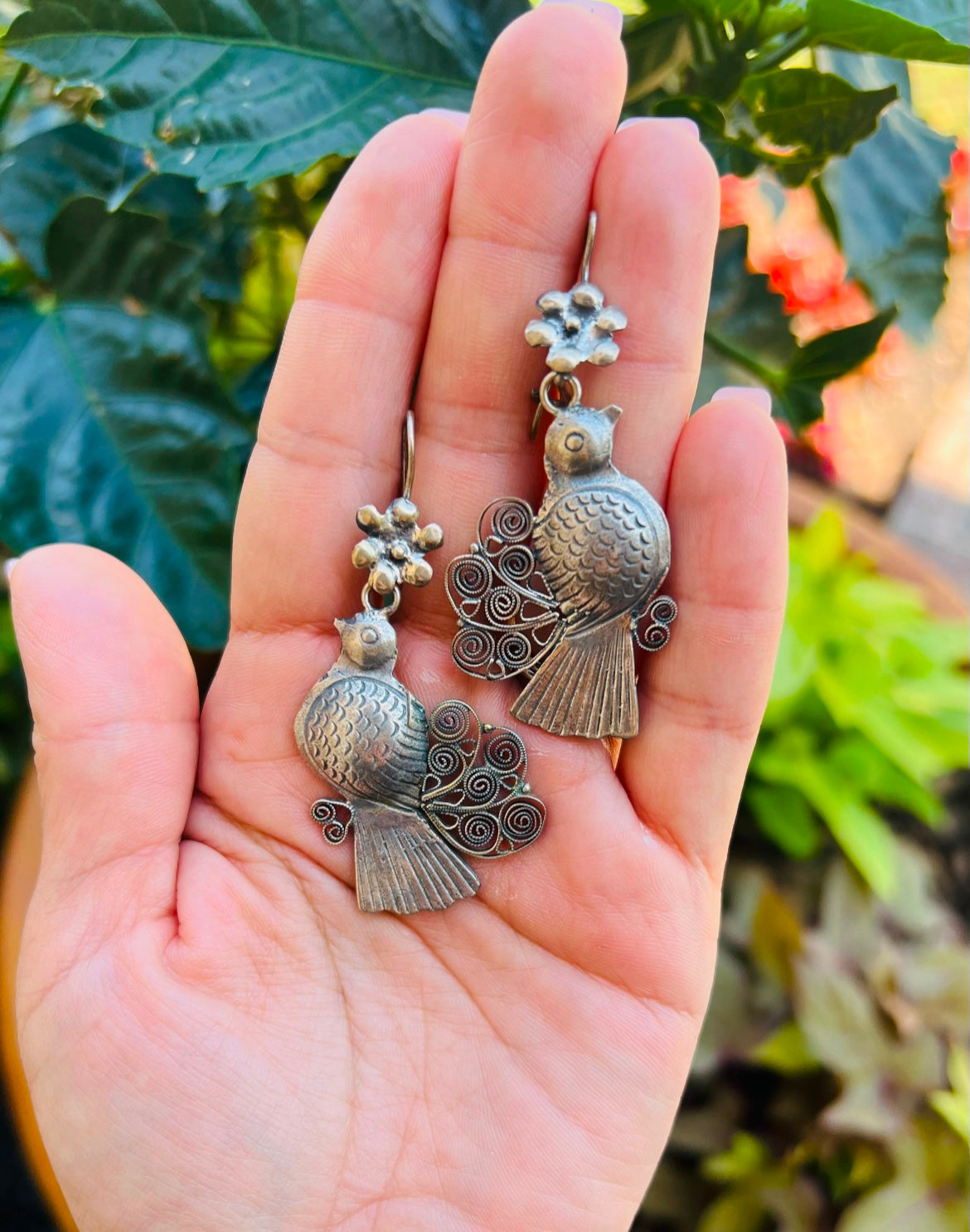 Filigree Sterling Silver Earrings from Oaxaca