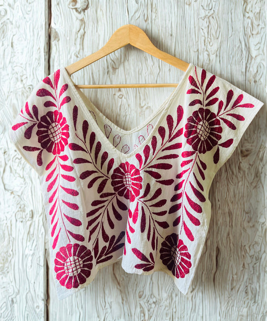 Palmita Embroidered Blouse | Handmade in Oaxaca | Sizes S–L