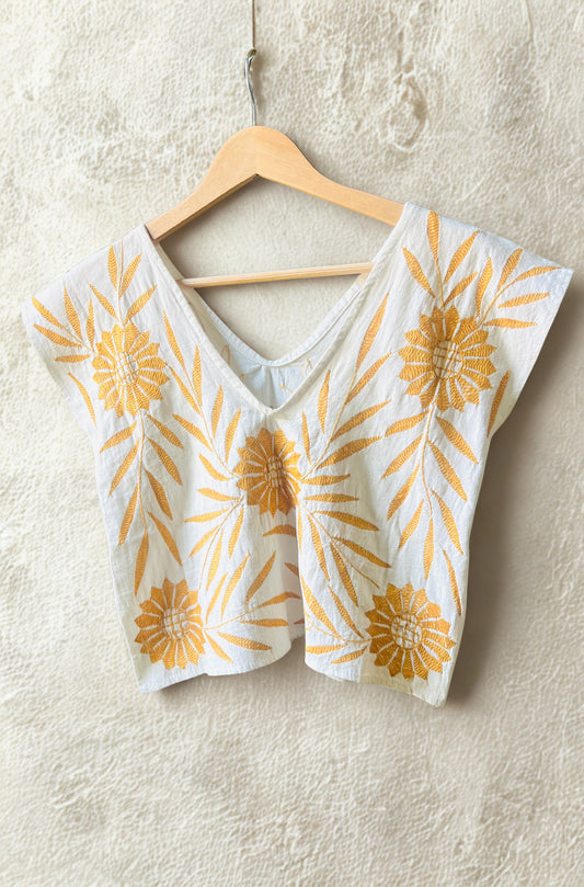 Palmita Embroidered Blouse | Handmade in Oaxaca | Sizes S–L